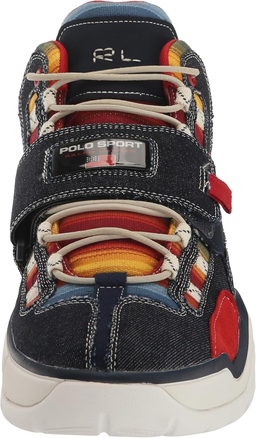 Polo Ralph Lauren мужские Ps100 многоцветные высокие кроссовки, Dk Indigo Multi — фото 2