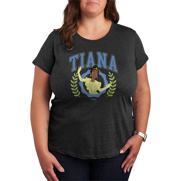 

Футболка с принтом Princess Tiana Plus size Disney, Heather Charcoal