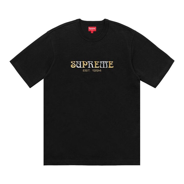 

Футболка Supreme Nouveau Logo Tee Black, черный