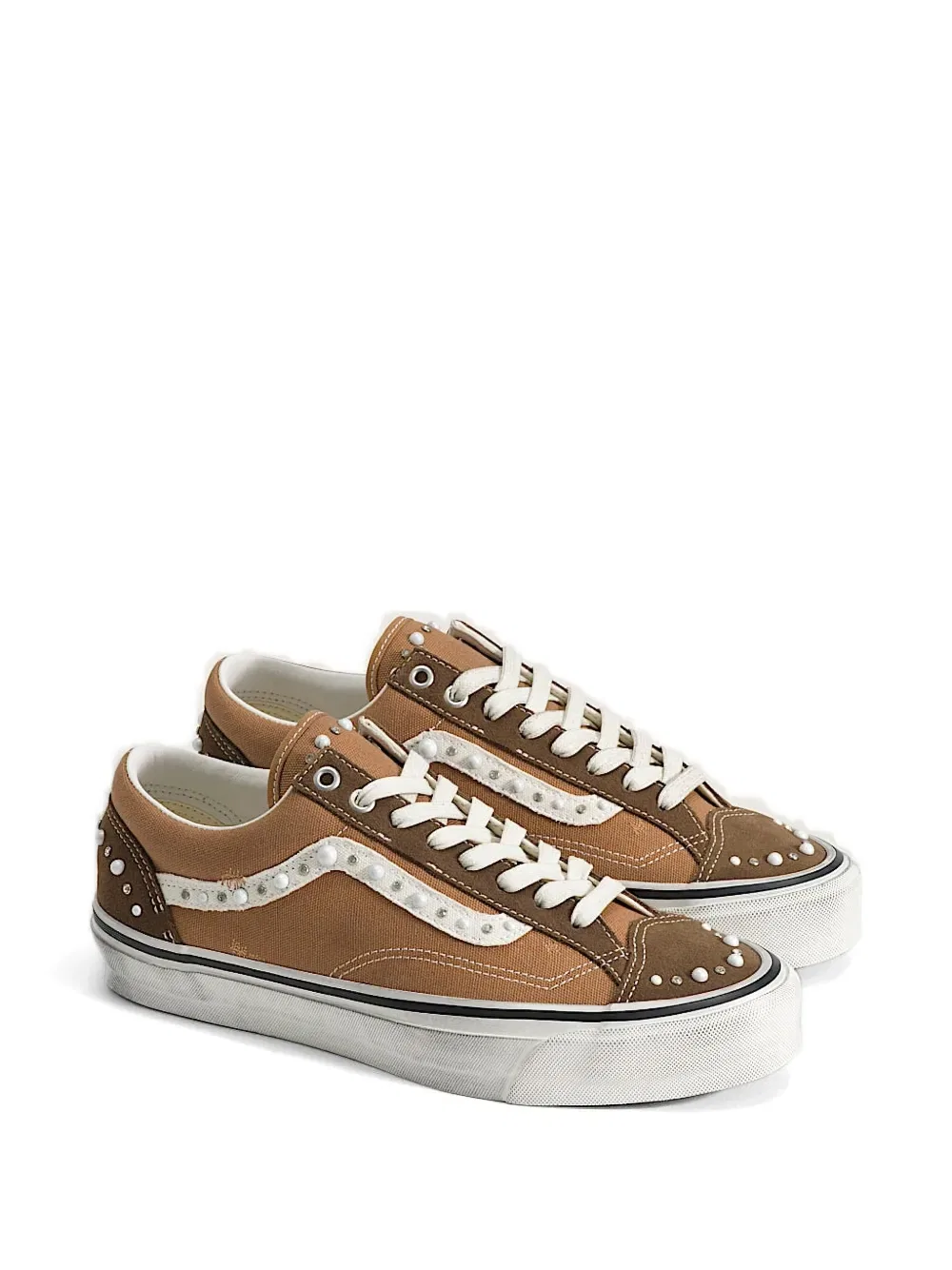 Кроссовки Old School 36 с жемчужной отделкой Vans, нейтральный — фото 2