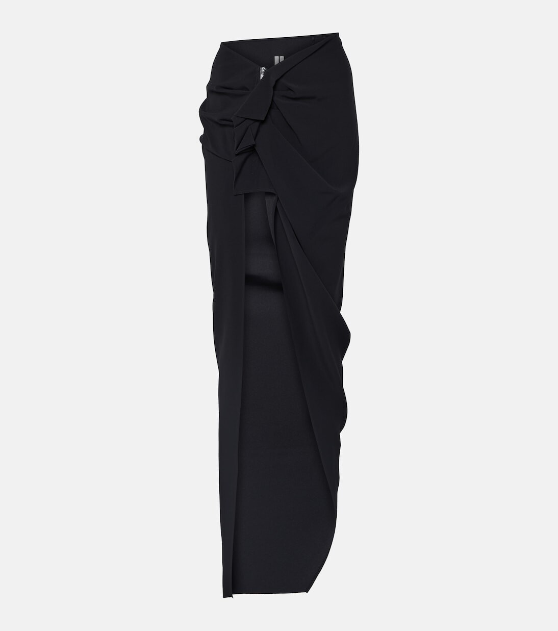 

Асимметричная юбка макси с высокой посадкой Rick Owens, черный