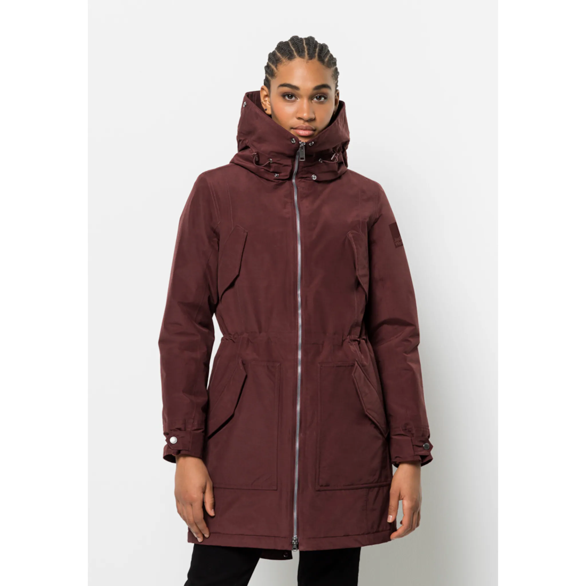 

Парка Jack Wolfskin "ROCKY POINT PARKA", с капюшоном, коричневый
