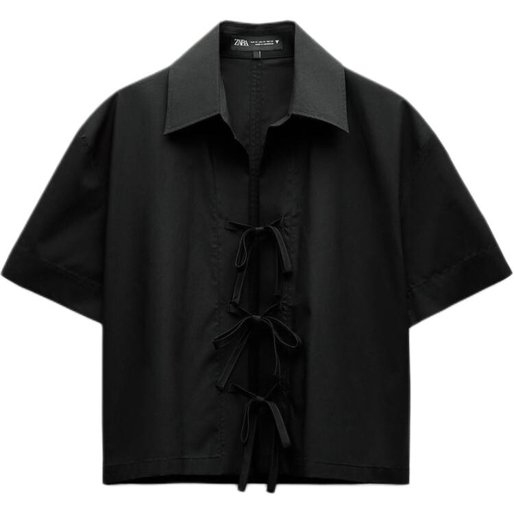 

Trf Рубашка женская черная Zara