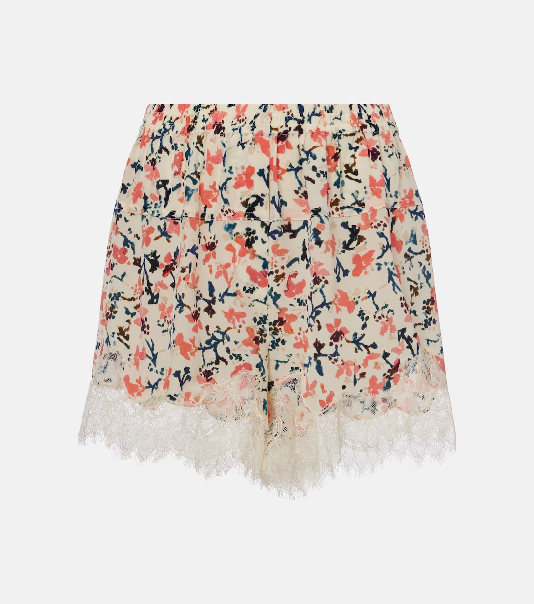 

Шорты из шелка Noella с кружевной отделкой в цветочном стиле Ulla Johnson, Plumeria