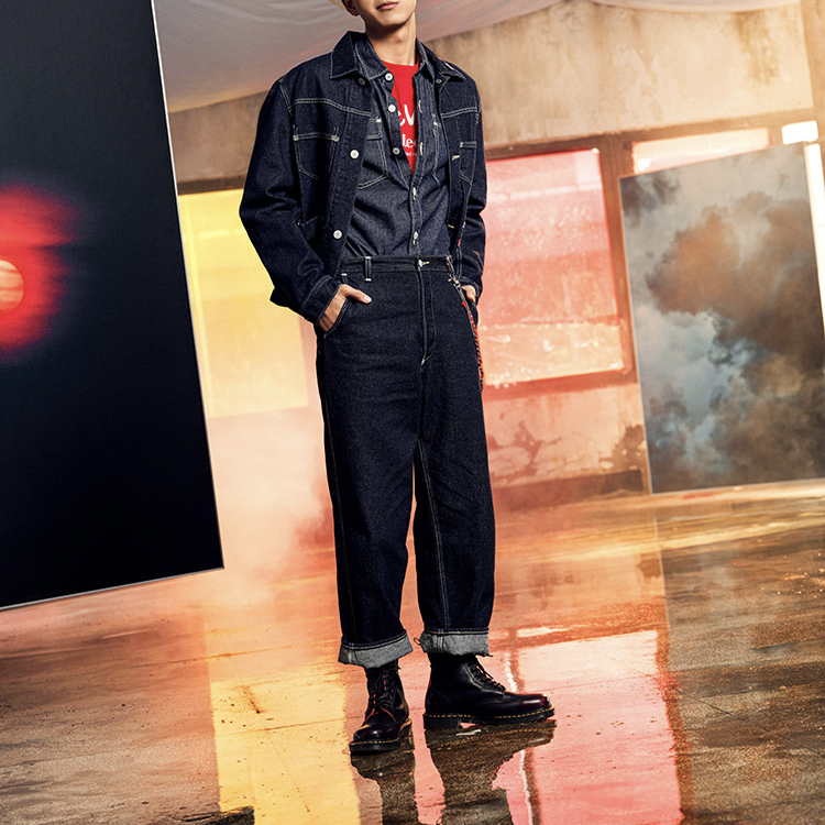 Джинсовая куртка Levi's мужская тёмный деним — фото 4