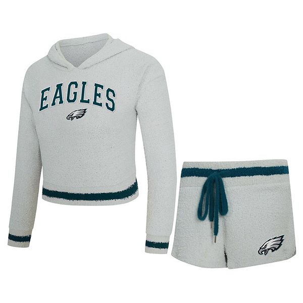 

Женский худи с длинным рукавом и шорты Philadelphia Eagles Whitley Unbranded