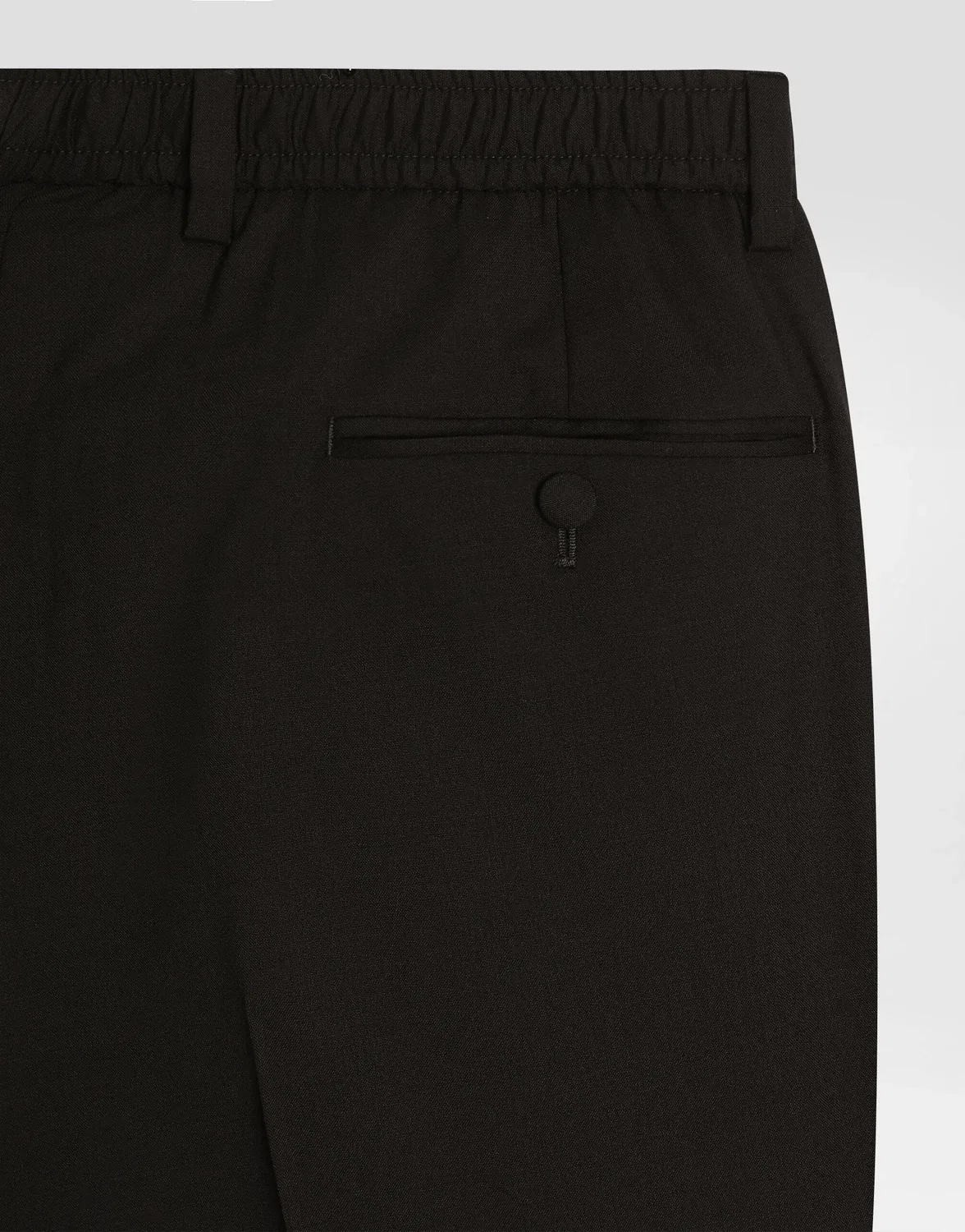 Брюки из стретчевой шерстяной ткани DOLCE & GABBANA, черный — фото 4