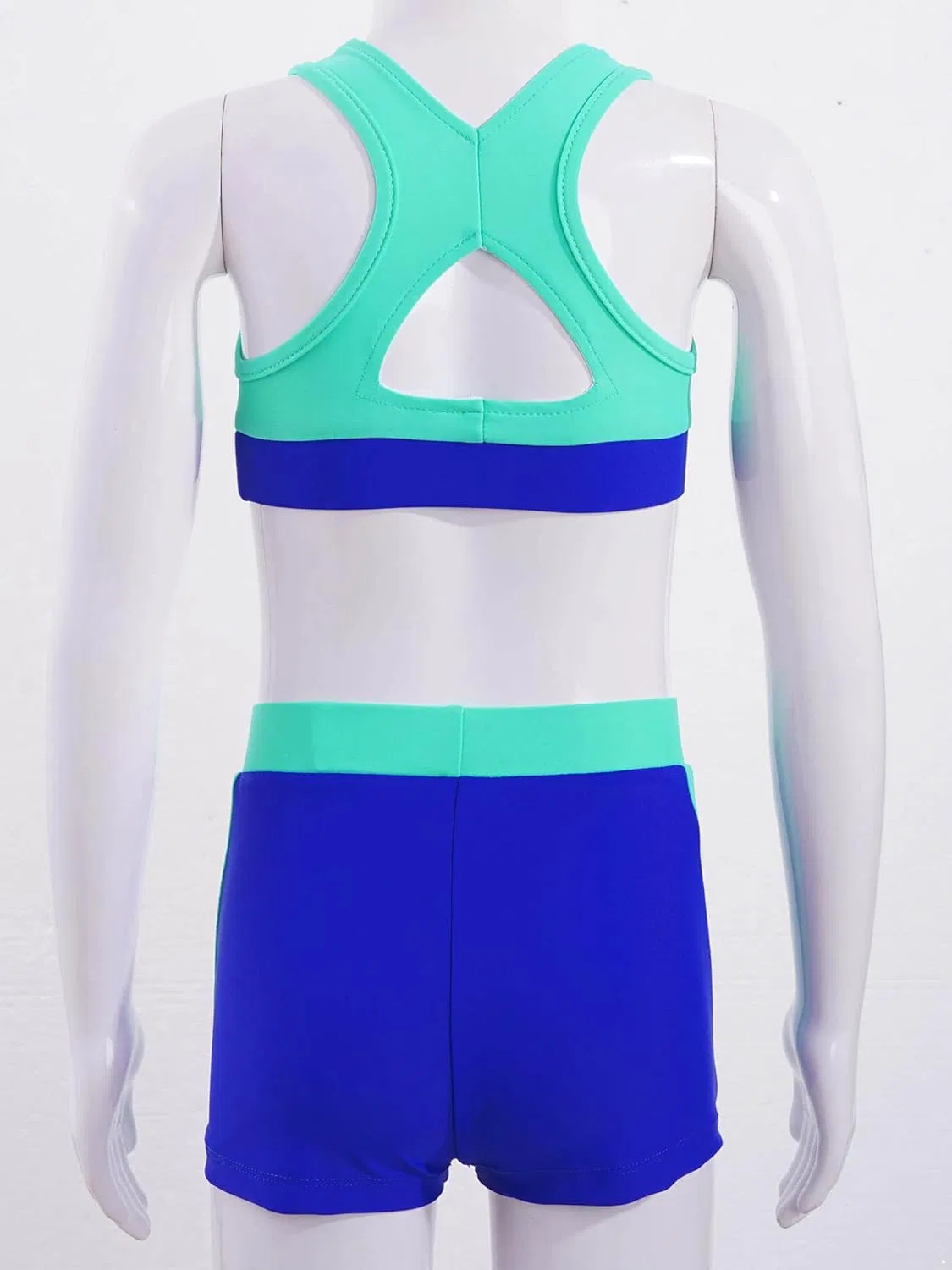 Детский спортивный комплект с принтом Fldy из топа и шорт, Navy Blue — фото 4