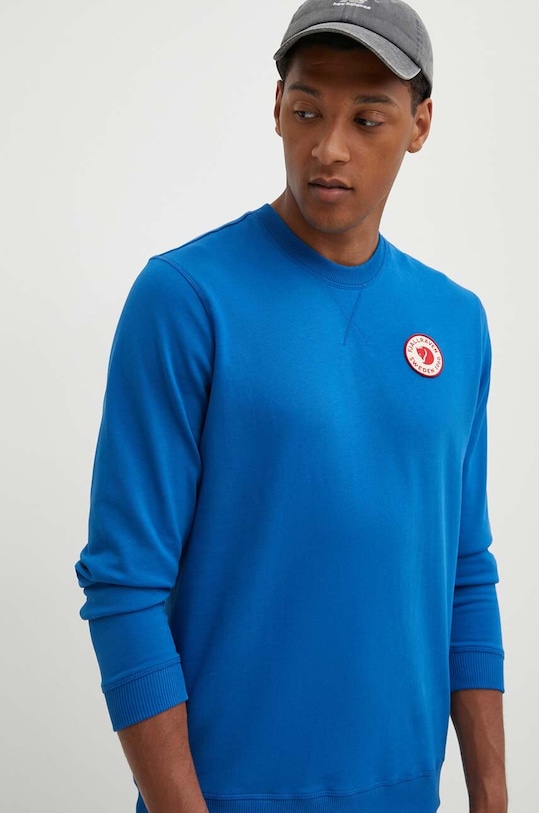 

Хлопковая толстовка 1960 Logo Badge Sweater Fjallraven, синий