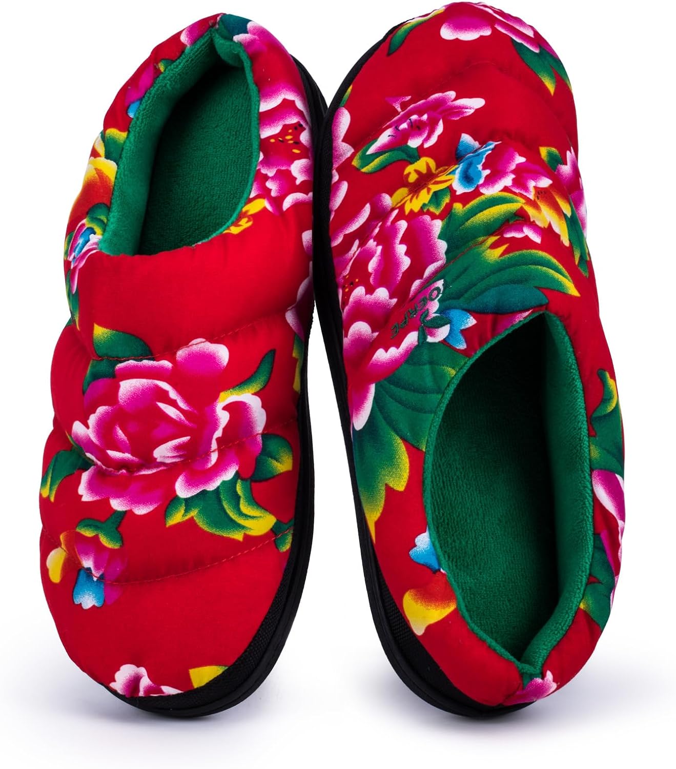 

Мужские домашние тапочки без шнурков двухцветные для дома и улицы, с амортизирующей подошвой, для путешествий, кемпинга и сада Yoerpe, красный