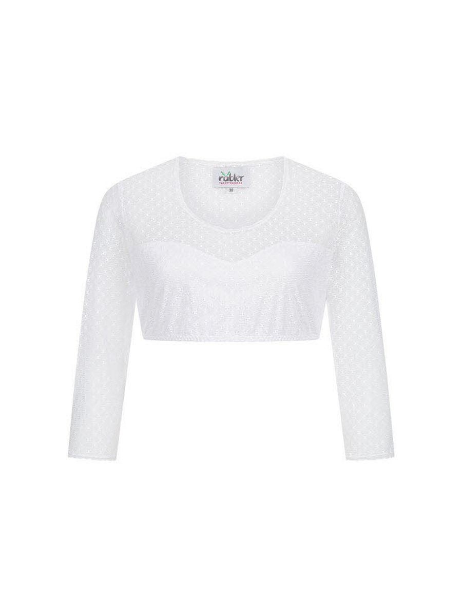 

Традиционная блузка Trachtenhof Nübler Dirndlbluse langarm Lisa, белый