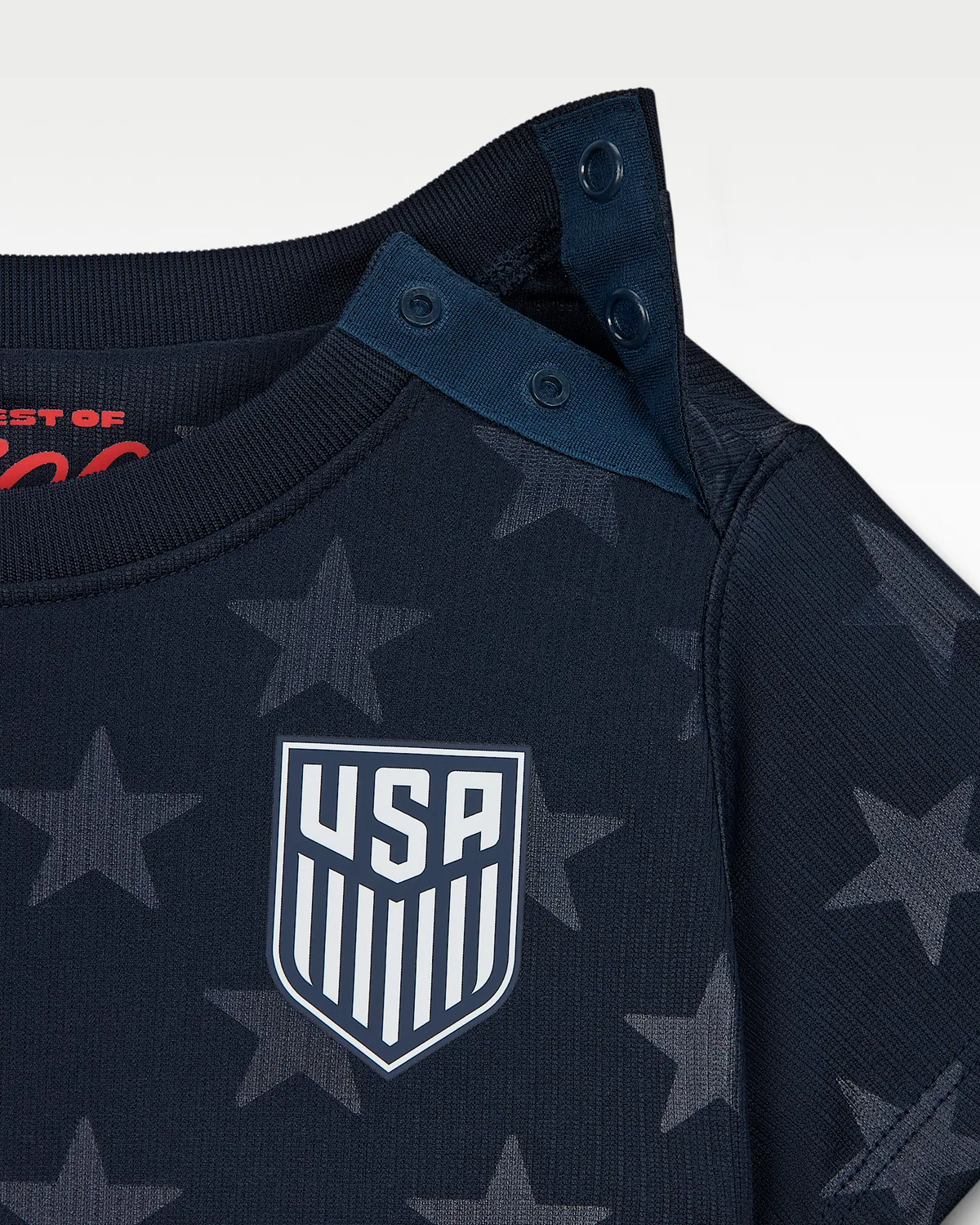 Детский футбольный комплект Nike Soccer Replica 3-Piece Kit USMNT 2026 Stadium Away, Dark Obsidian/University Red/Pure Platinum — фото 3