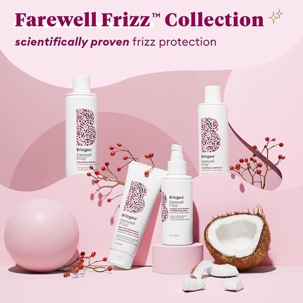 Разглаживающий кондиционер Farewell Frizz: укротить пушистость и вернуть блеск тусклым сухим волосам. 237 мл (226,8 г) Briogeo — фото 2
