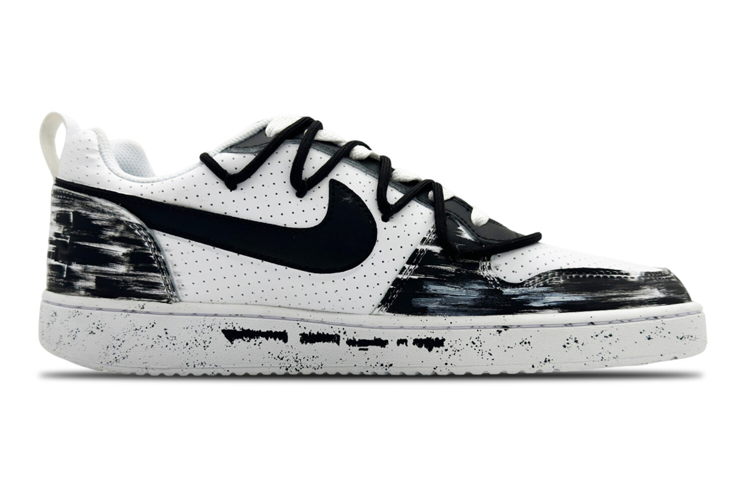 

Кроссовки Nike Court Borough Skateboarding Shoes Men Low-top Black/white, черный