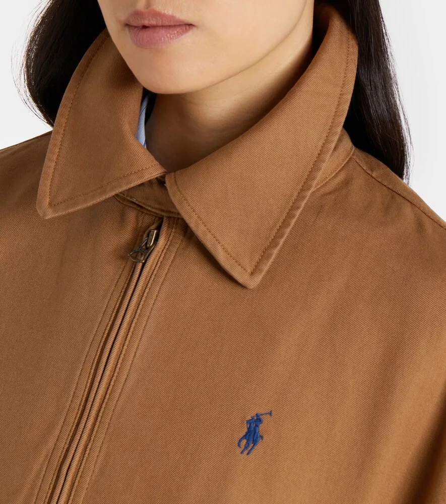Хлопковая куртка-бомбер Polo Ralph Lauren, коричневый — фото 4