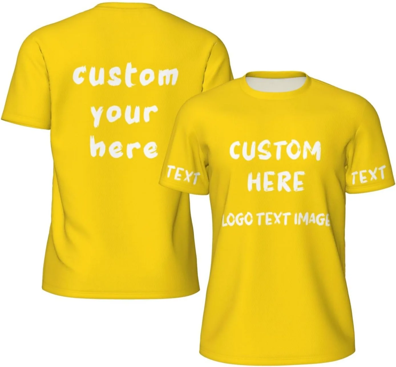 

Футболка мужская Custom с принтом спереди и сзади