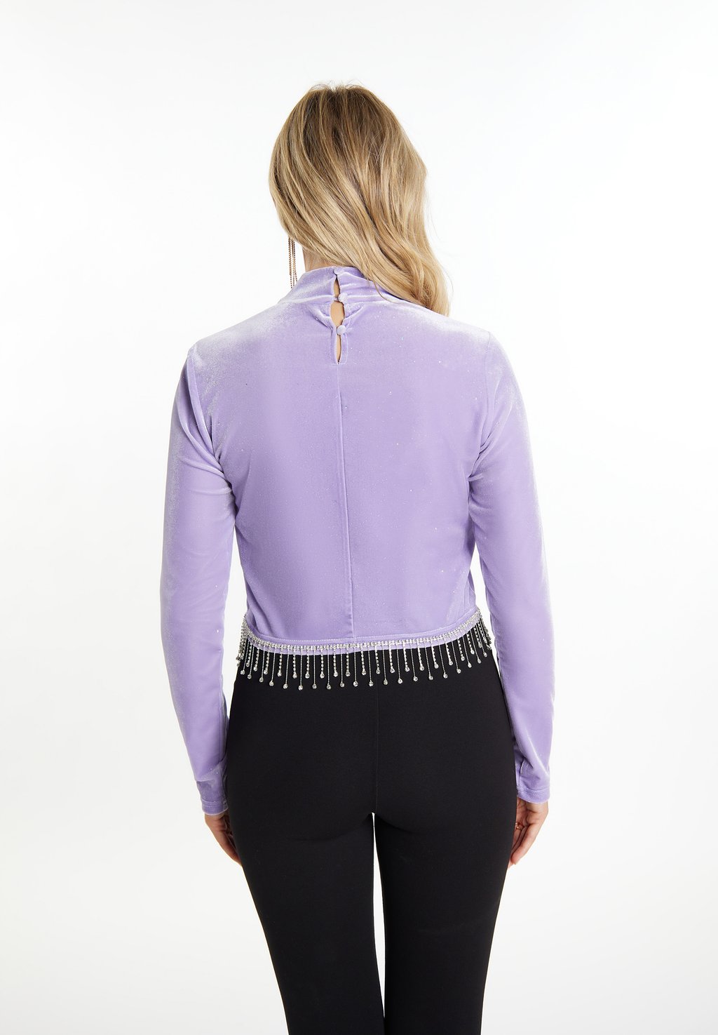 

Блуза GLITZER AUS STRETCH CASPIO faina, фиолетовый