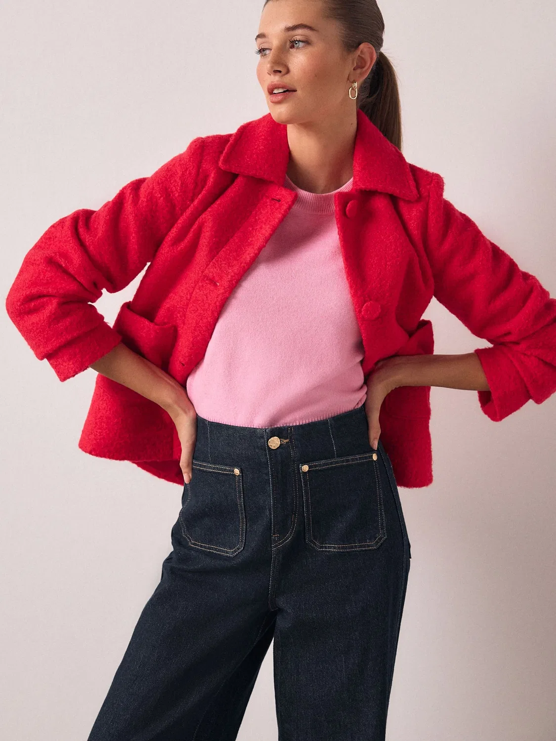 Куртка межсезонья Next, Dark Pink — фото 3
