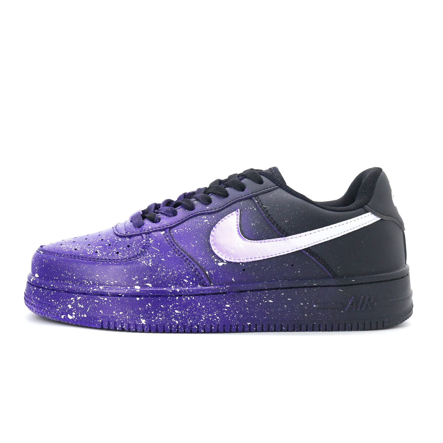 

Air Force 1 The Stars Are Brilliant устойчивые к истиранию поддерживающие увеличивающие рост низкие кроссовки для скейтбординга унисекс Nike, черный фиолетовый
