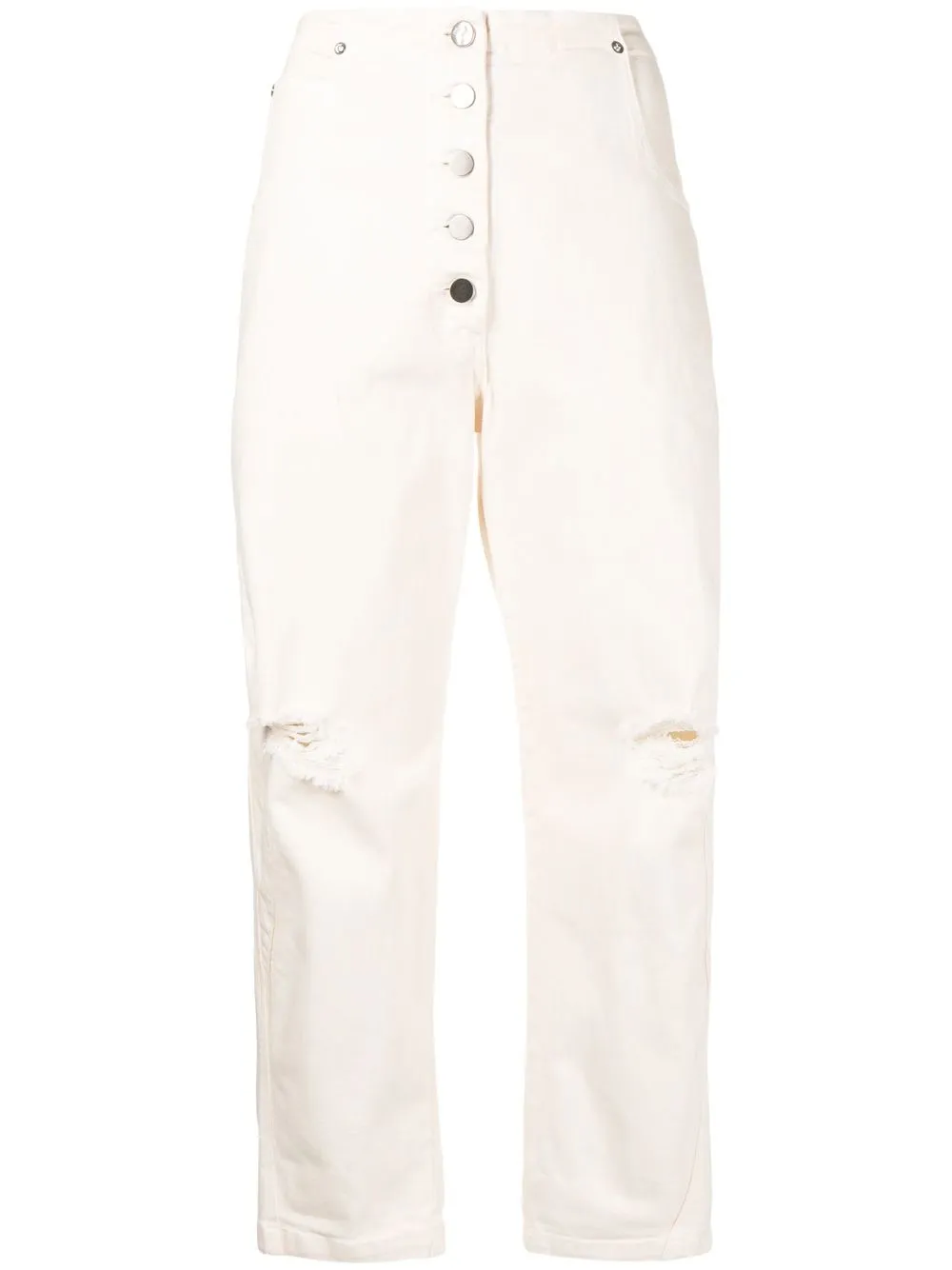 

Зауженные джинсы с прорезями Rachel Comey, белый