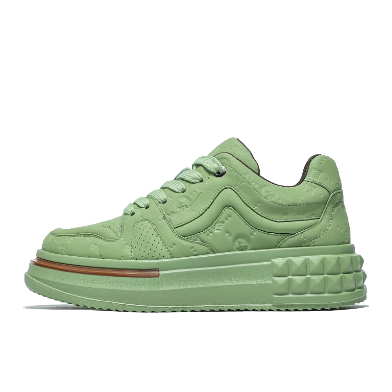 

MOERBAI Маршмеллоу легкие износостойкие и нескользящие лоу-топ скейтбордские кроссовки мужские зеленые, цвет Green