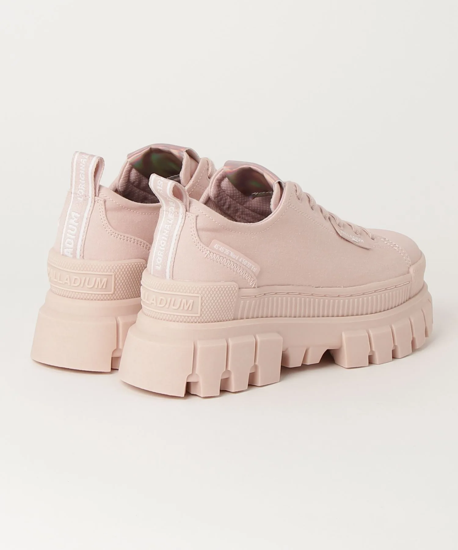 Унисекс кроссовки на толстой подошве Palladium Revolt Revolt Lo TX розовые — фото 4
