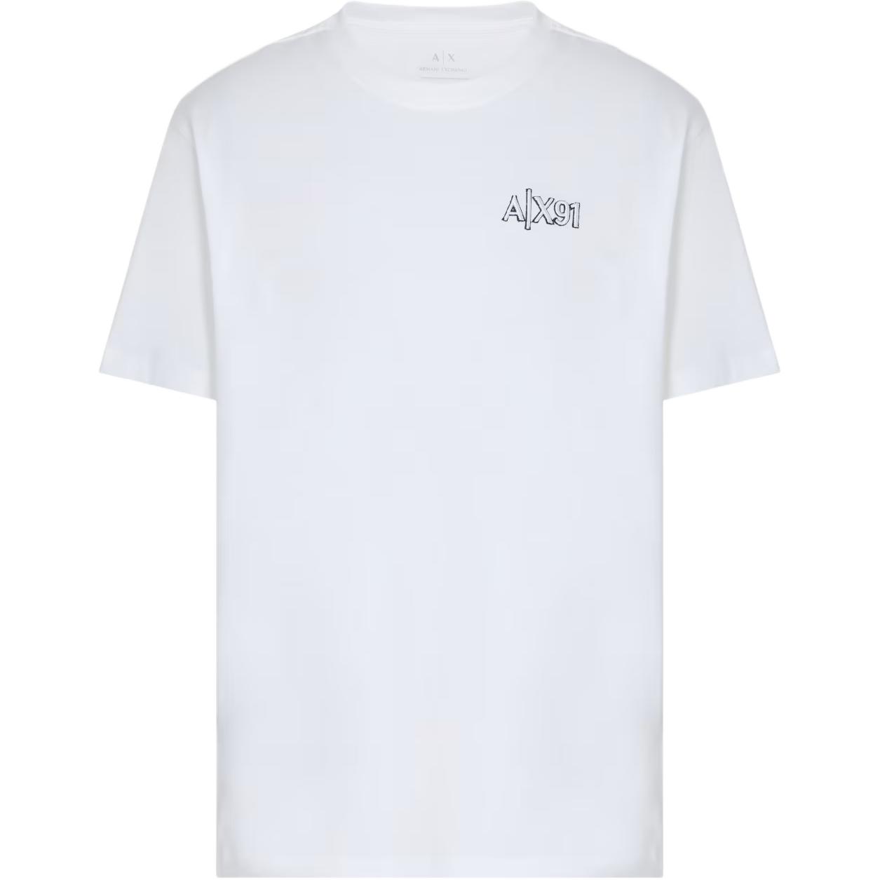 

ARMANI EXCHANGE Футболка AE SS25 мужская white, Белый, ARMANI EXCHANGE Футболка AE SS25 мужская white