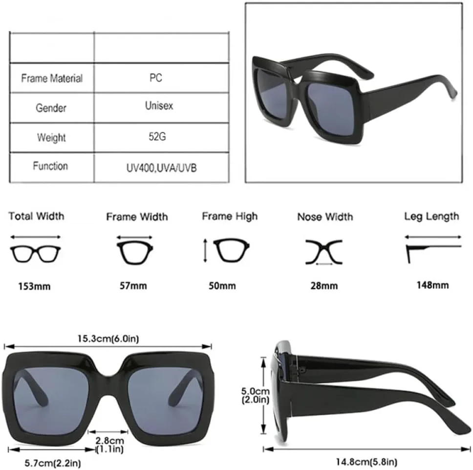 

Крупные солнцезащитные очки для женщин, модные солнцезащитные очки UV400 для мужчин и женщин, роскошные солнцезащитные очки для мужчин и женщин generic, Blackblack