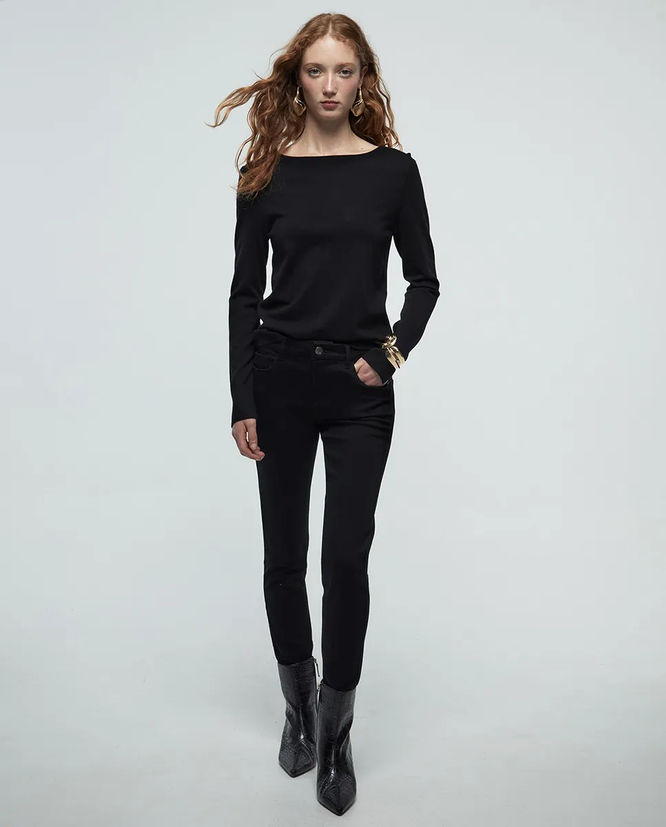 

Skinny Джинсы с заниженной посадкой Sfera, черный