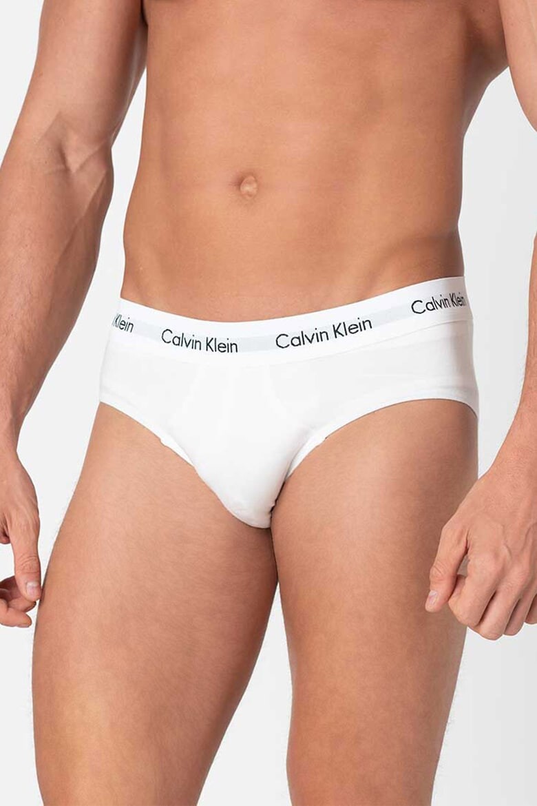 

Трусики с логотипом на талии - 3 пары Calvin Klein, белый