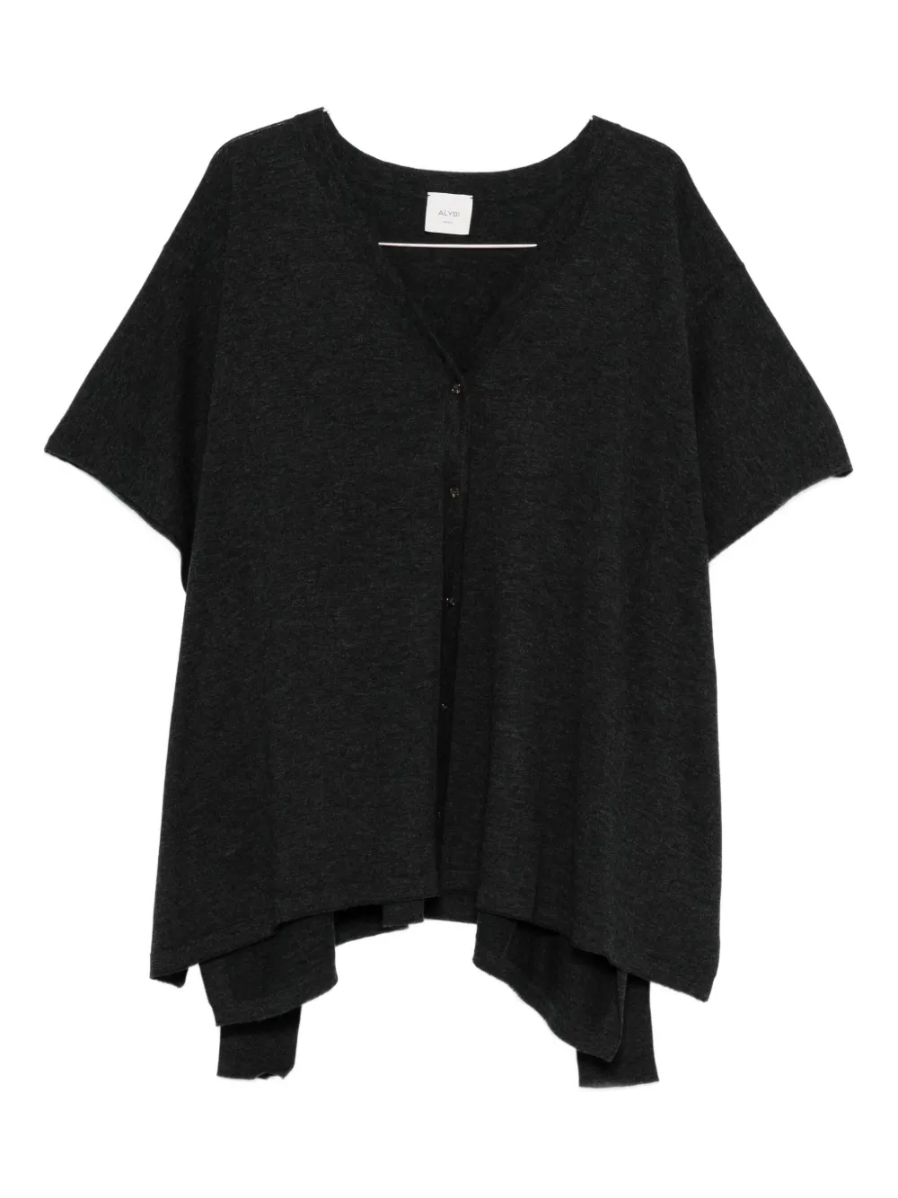 

Кардиган с короткими рукавами на пуговицах Alysi, серый