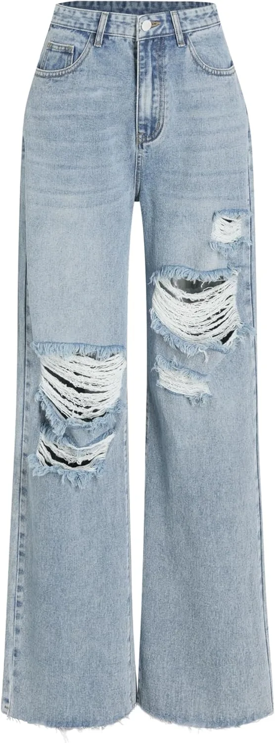 

CIDER Женские рваные джинсы High Waisted