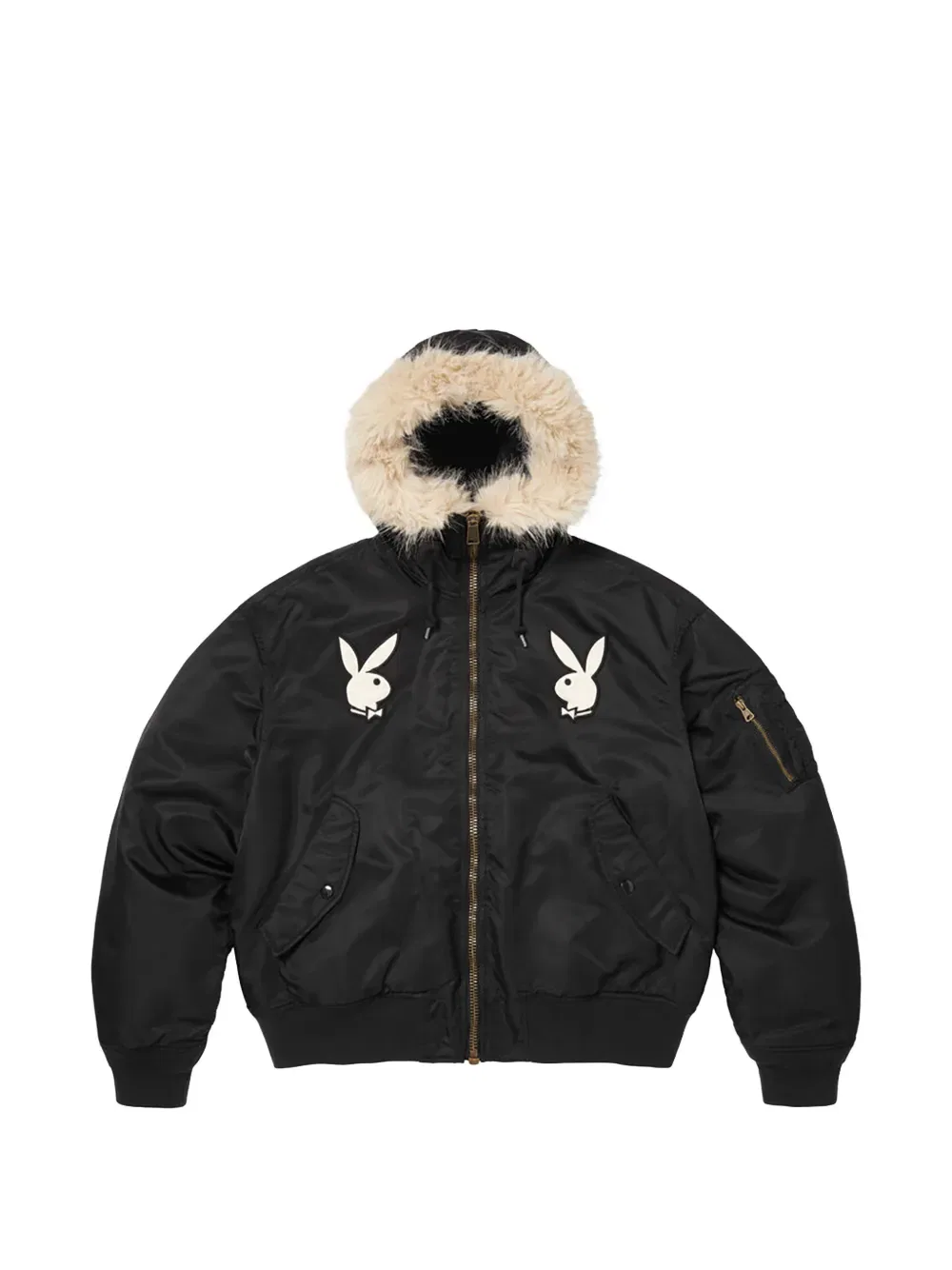 Куртка с аппликацией в виде логотипа Playboy Supreme, черный
