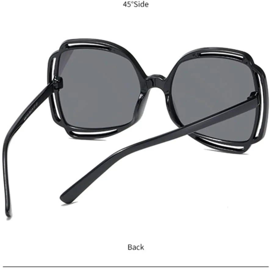 

Новые солнцезащитные очки 2025 года для женщин, ретро-оправа, большие солнцезащитные очки для женщин, винтажные, градиентные, мужские WQFFQWK, Orange Brown