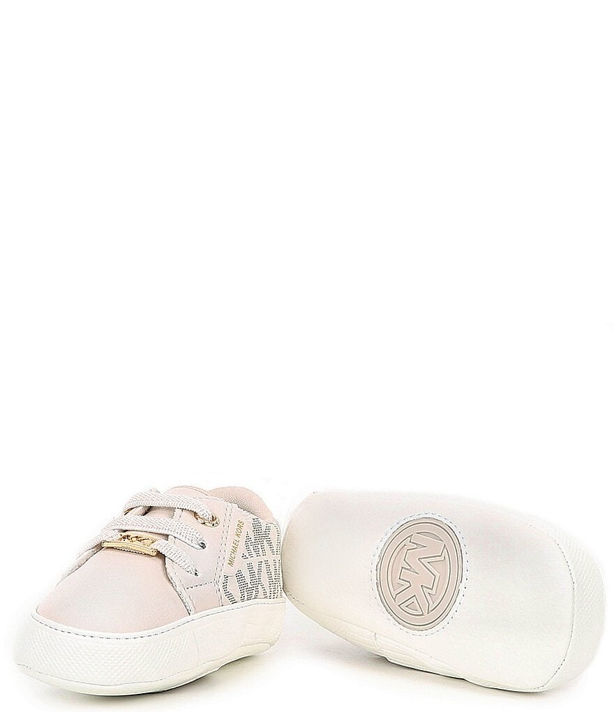 

Кроссовки для кроватки с логотипом MICHAEL Michael Kors Girls' Baby Izetta (для младенцев), слоновая кость