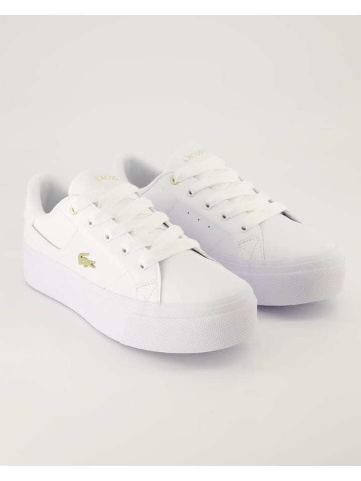 

Кроссовки на шнуровке Lacoste, белый