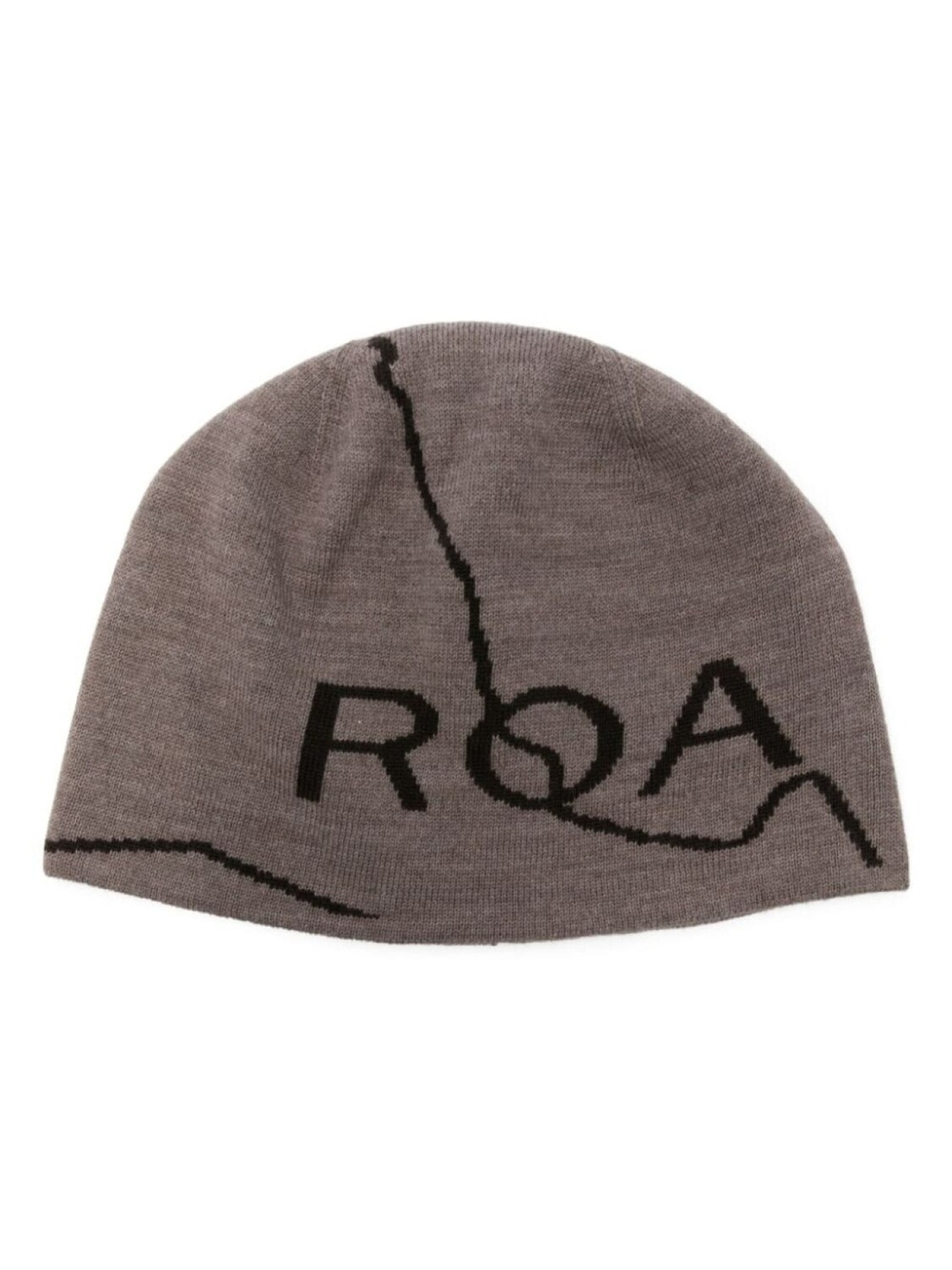 

ROA шапочка с логотипом-интарсией, коричневый