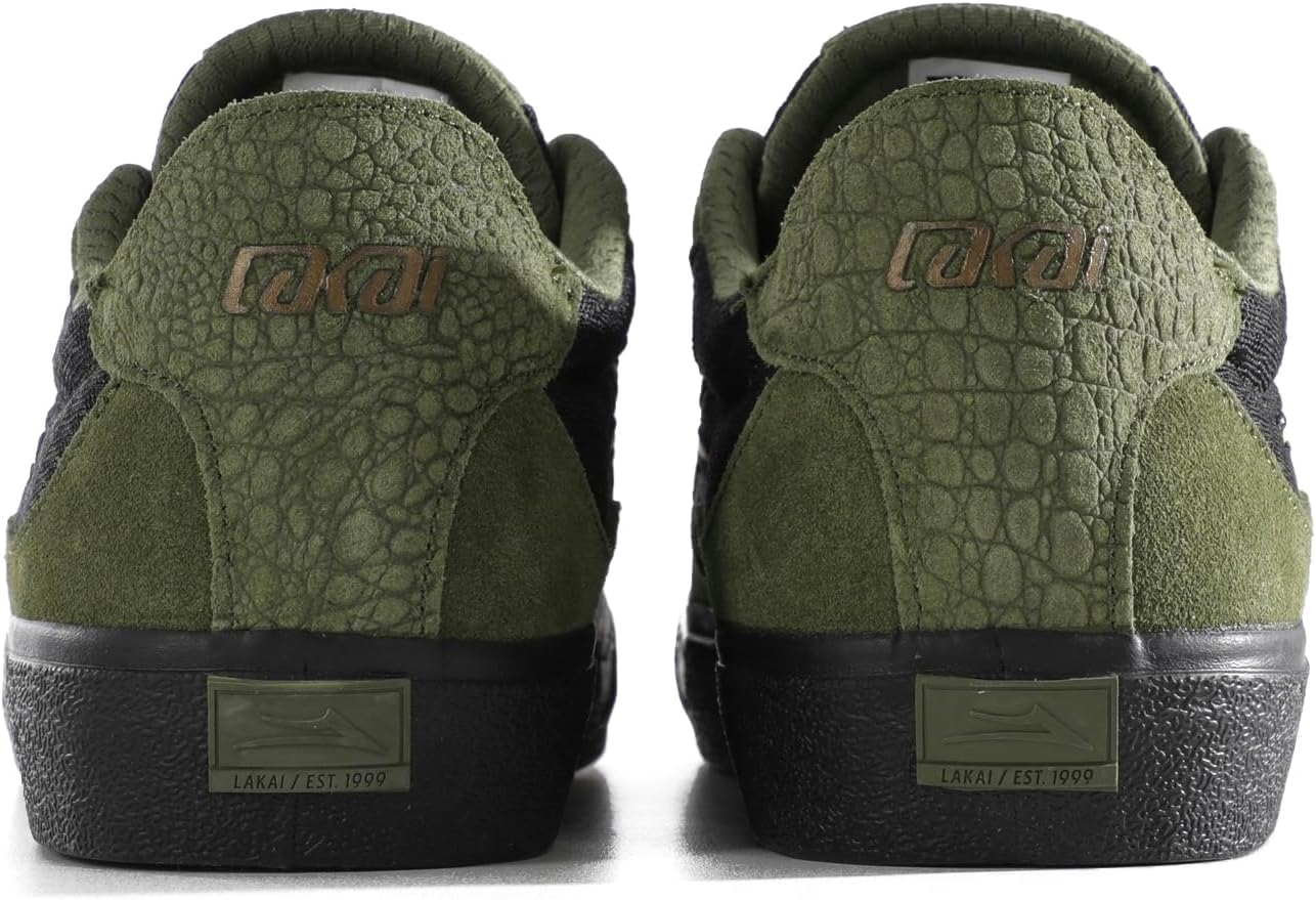 Мужские скейтбордические кеды Lakai Essex - низкие, черный/золотой — фото 4