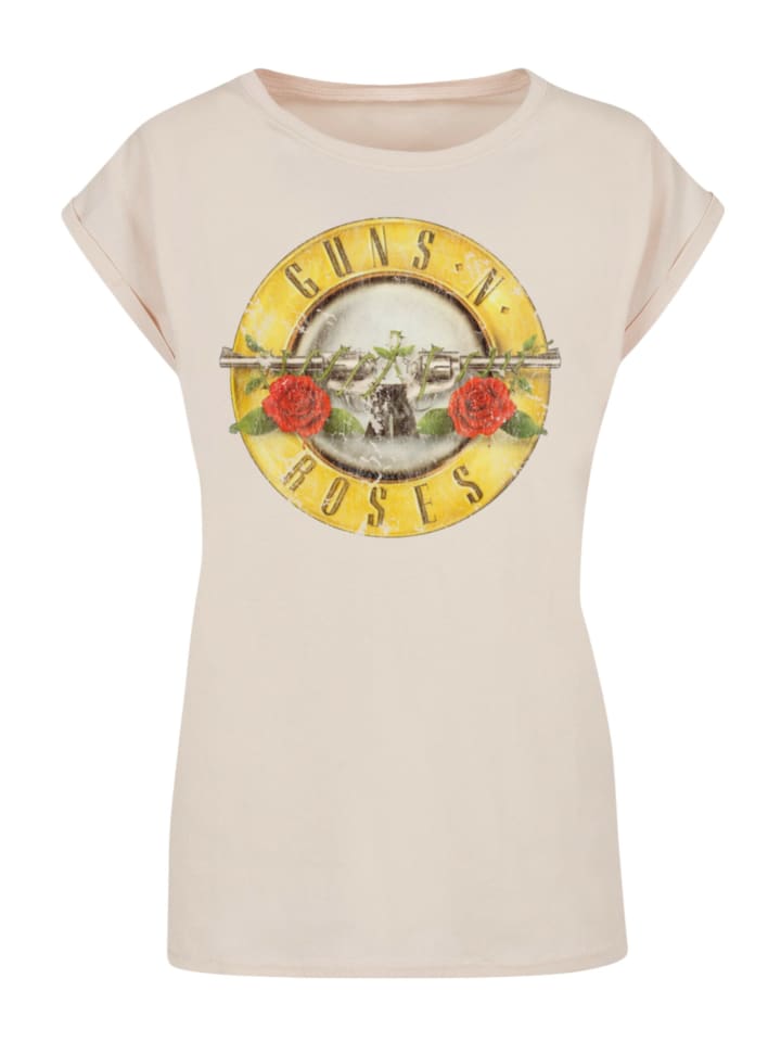 

Футболка с удлиненным плечом Guns 'n' Roses Vintage Logo, черная, с белым песком F4NT4STIC, Черный, Футболка с удлиненным плечом Guns 'n' Roses Vintage Logo, черная, с белым песком F4NT4STIC