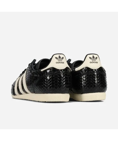 Унисекс кожаные кроссовки с двойной строчкой adidas Originals JAPAN чёрные — фото 3