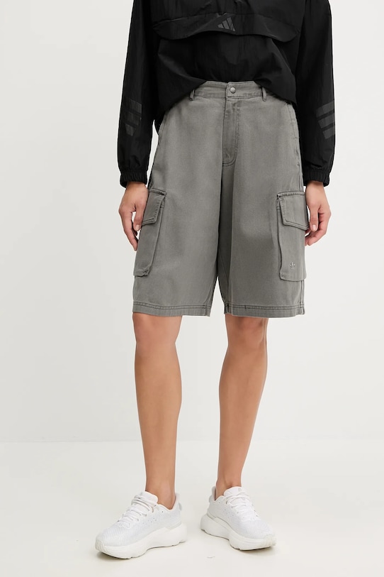 Джинсовые шорты карго Jorts Adidas Originals, серый