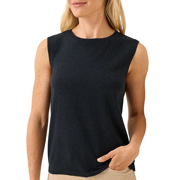 

Классическая тонкая вязаная майка из органического хлопка Pact, Midnight Blue Heather