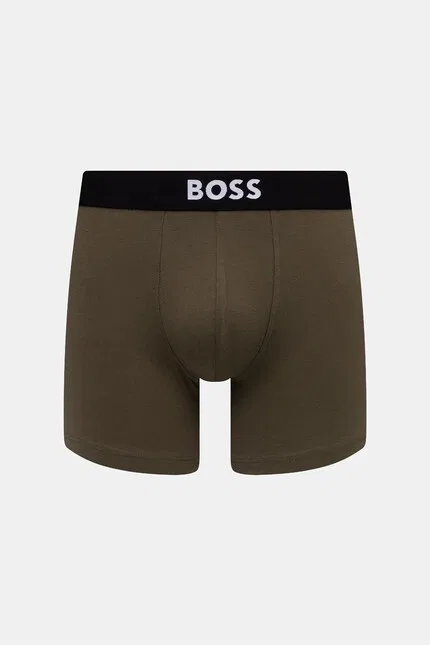 Боксеры из эластичного хлопка BoxerBr 3P ONE 3 шт BOSS, зеленый — фото 3