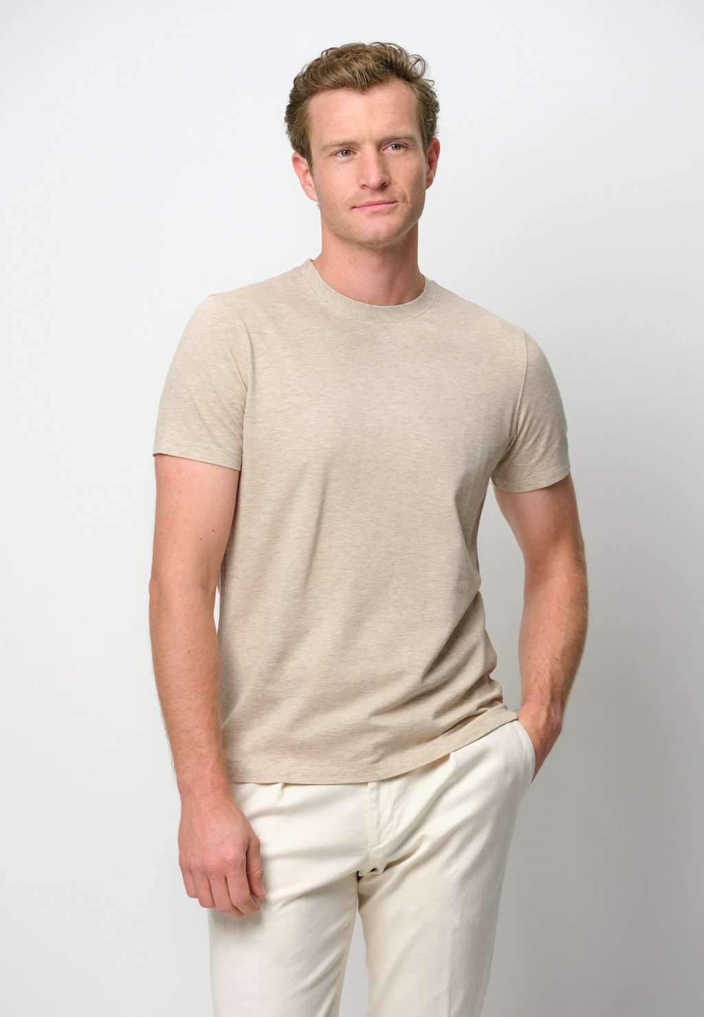 

Базовая футболка SHORT SLEEVE PROFUOMO, песочный