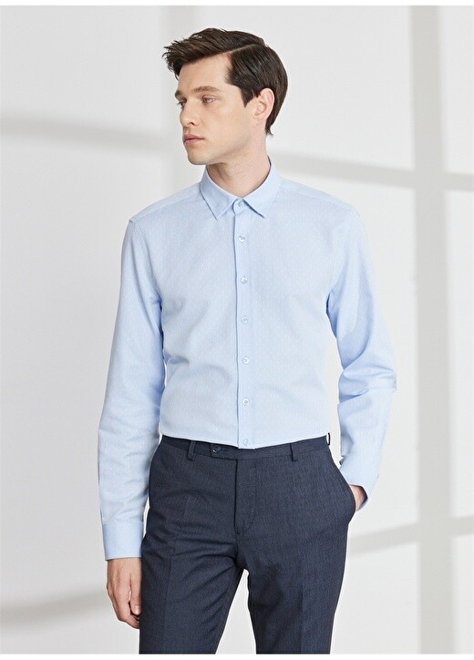 

Голубая мужская рубашка Slim Fit с воротником на пуговицах Altınyıldız Classic, Серый, Голубая мужская рубашка Slim Fit с воротником на пуговицах Altınyıldız Classic