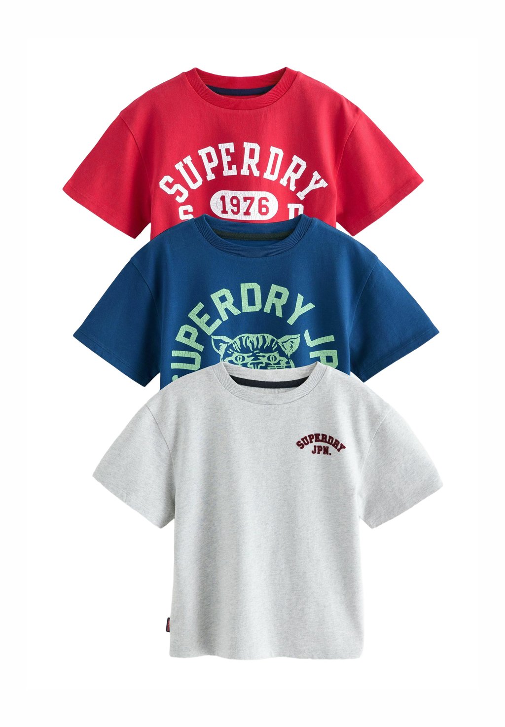 

Футболка с принтом REGULAR FIT Superdry, синий