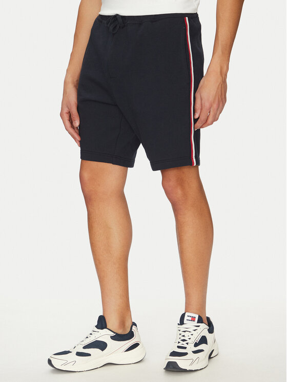 

Шорты из ткани обычного кроя Global Stripe MW0MW39255 Tommy Hilfiger, синий
