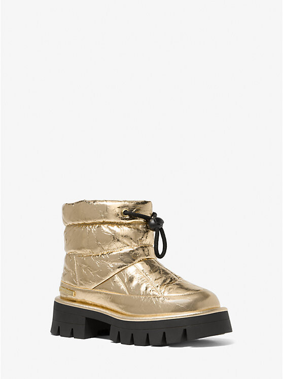 Ботинки Barton Crackled Metallic Leather Michael Kors, золотой
