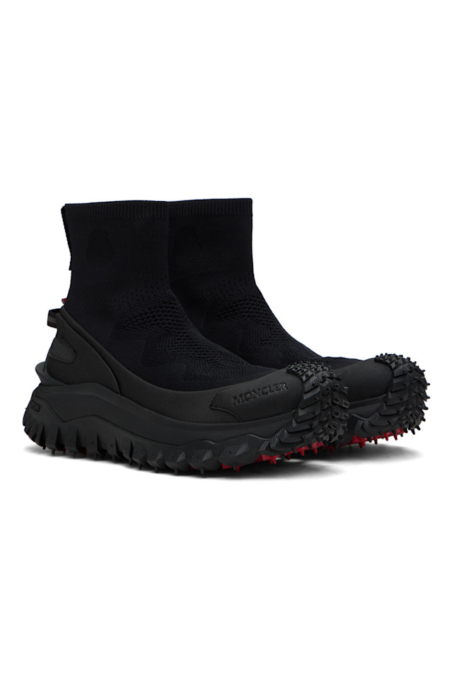 Кроссовки Trailgrip knit с высоким верхом Moncler, черный — фото 4