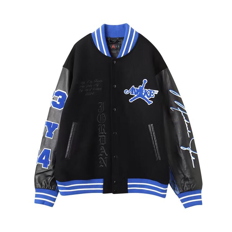 

Куртка Air Jordan x Awake NY Varsity Jackett Black/Game Royal, черный